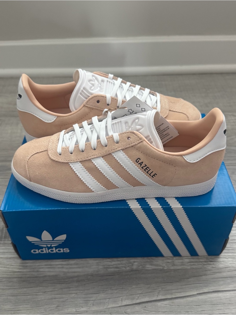 Adidas Gazelle Women’s “Halo Blush/Footwear White/Core Black” ID7006